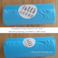 Large blue star-sealed garbage bag on roll, rolling garbage bag